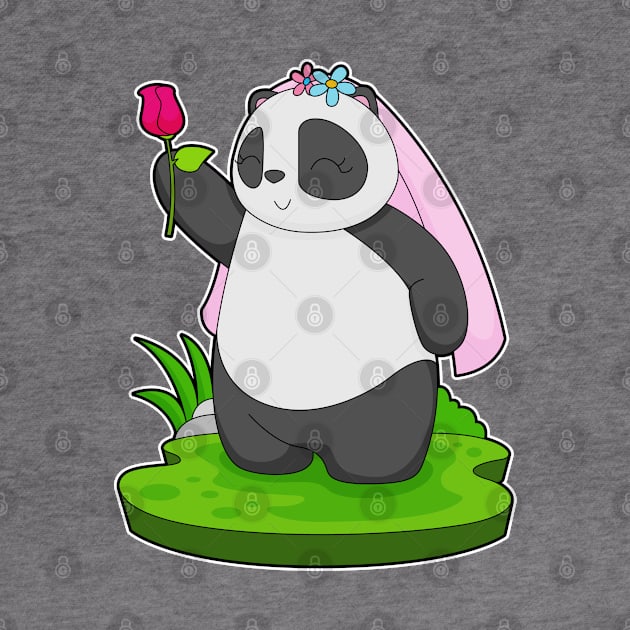 Panda Bride Rose Wedding by Markus Schnabel